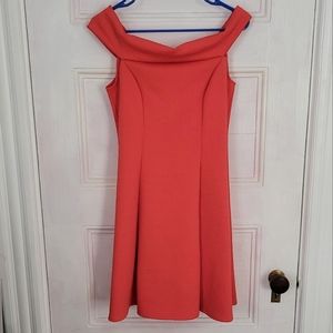 ModCloth Off-Shoulder Pink Dress